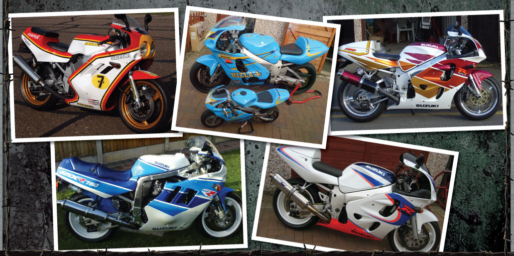 A range of GSXR race replicas