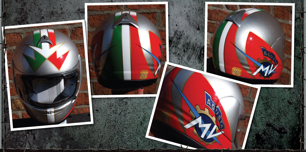 MV Agusta custom painted helmet