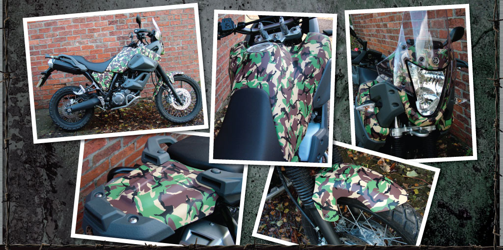 Yamaha Tenere in camouflage design