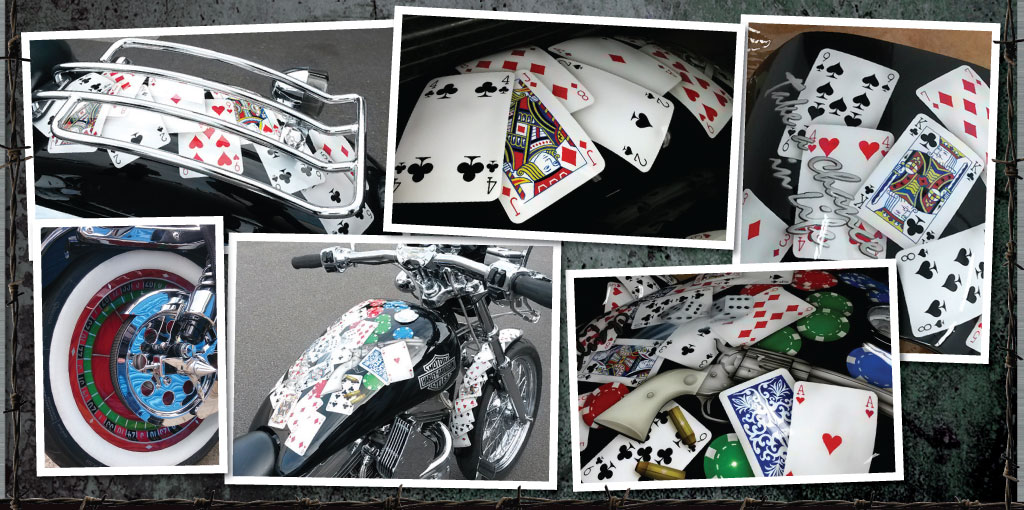 Casino themed Harley Davidson