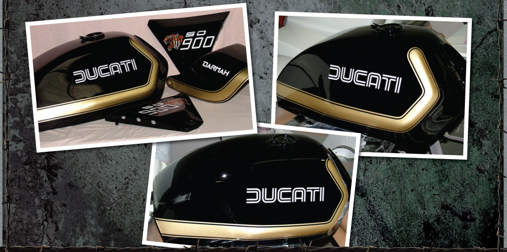 Ducati Darmah, black and gold