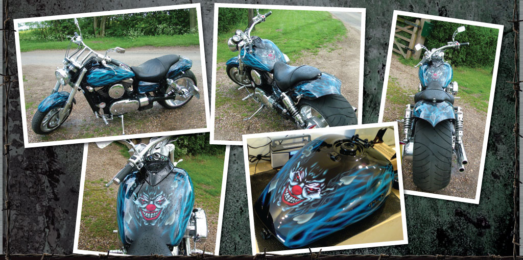 VN 1500 Meanstreak. The dirty dealer custom airbrushed paint
