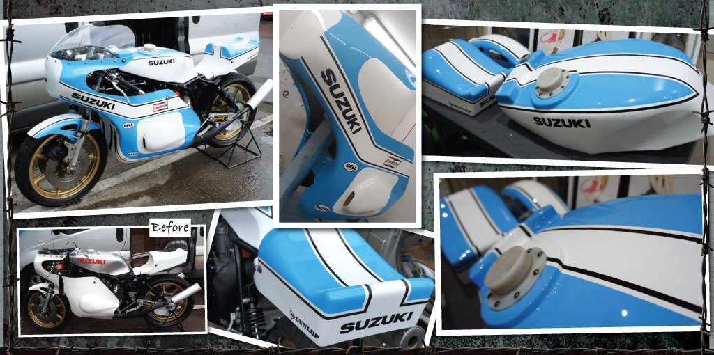 Classic Suzuki 1100 race bike