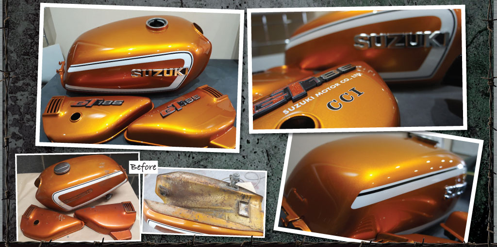 Suzuki GT185 orange